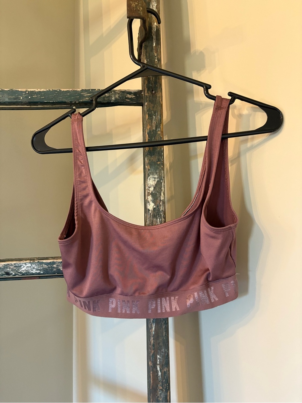 PINK Victoria's Secret Mauve Logo Sports Bralette